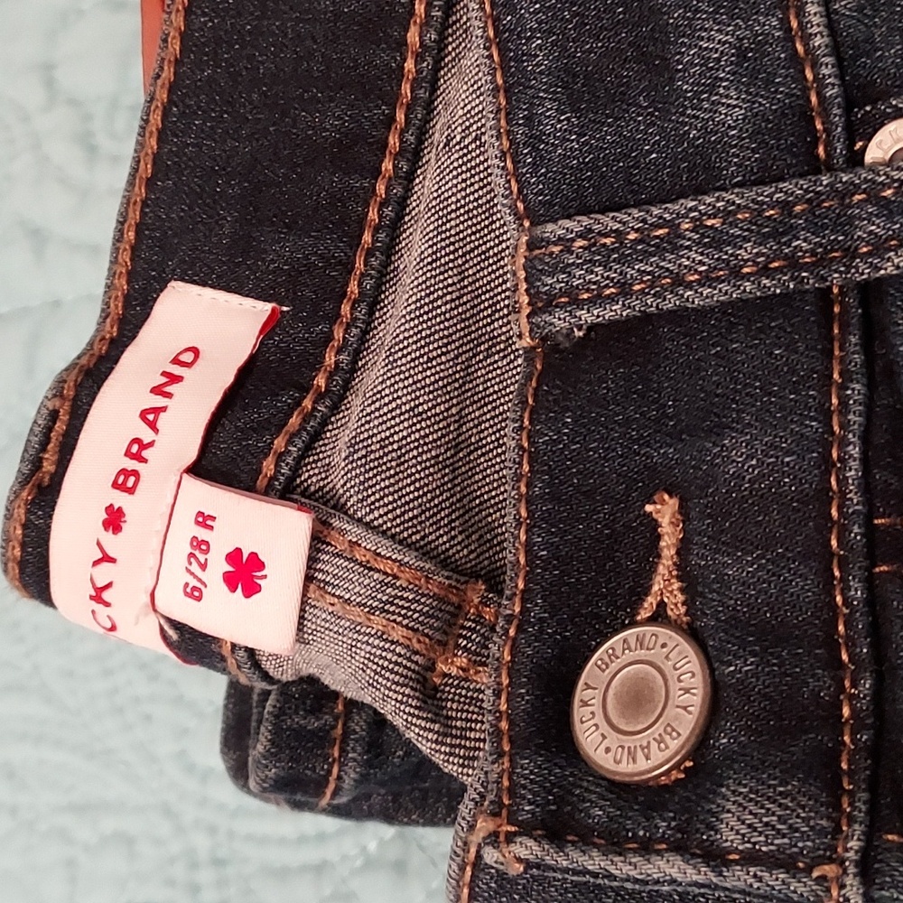 Lucky Brand Women's Deep Indigo Skinny Jeans Size 6/28 R - Picture 10 of 10